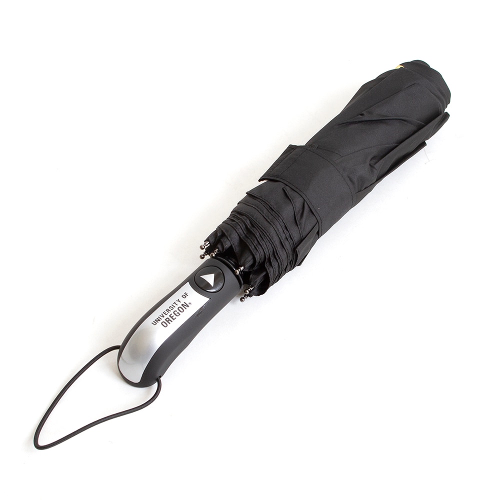 Classic Oregon O, Storm Duds, Black, Umbrella - Mini, Water Resistant, Accessories, Unisex, 42", Classic, Epoxy Dome Handle, Fighting Duck, 572287